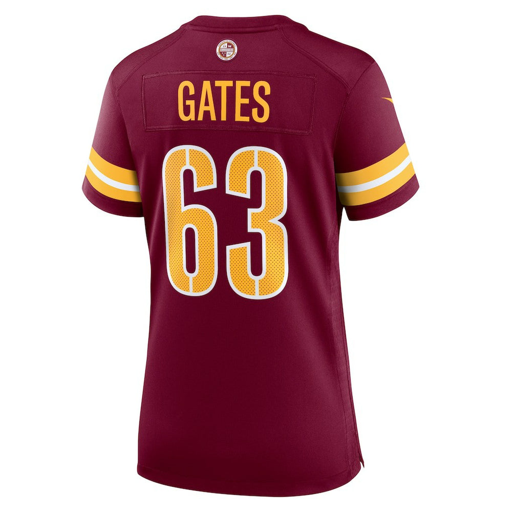 Nick Gates Washington Commanders Women's Game Player Jersey - Burgundy sale