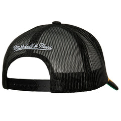 Brooklyn Nets Hardwood Classics Gold Leaf Mesh Trucker Snapback Hat - Black on sale