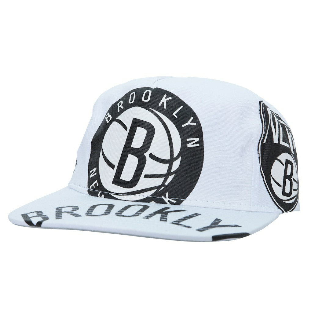 Brooklyn Nets Hardwood Classics In Your Face Deadstock Snapback Hat - White outlet