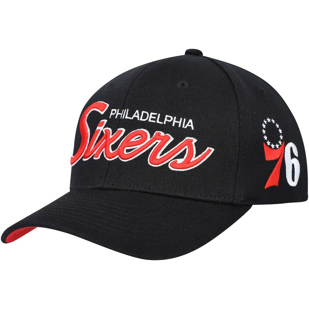 Philadelphia 76ers MVP Team Script 2.0 Stretch-Snapback Hat - Black discount