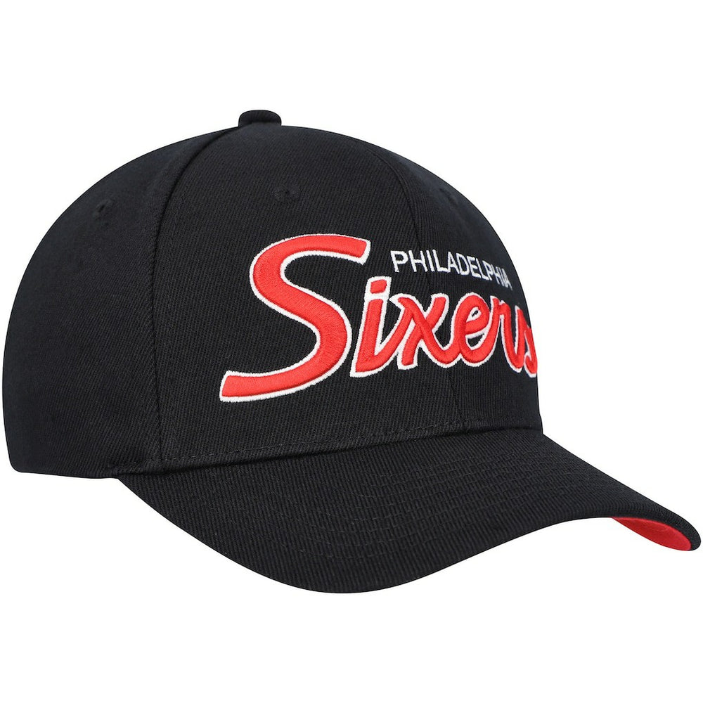 Philadelphia 76ers MVP Team Script 2.0 Stretch-Snapback Hat - Black discount