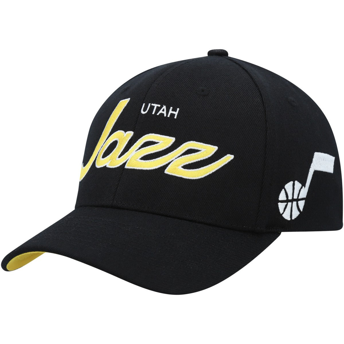 Utah Jazz MVP Team Script 2.0 Stretch Snapback Hat - Black outlet