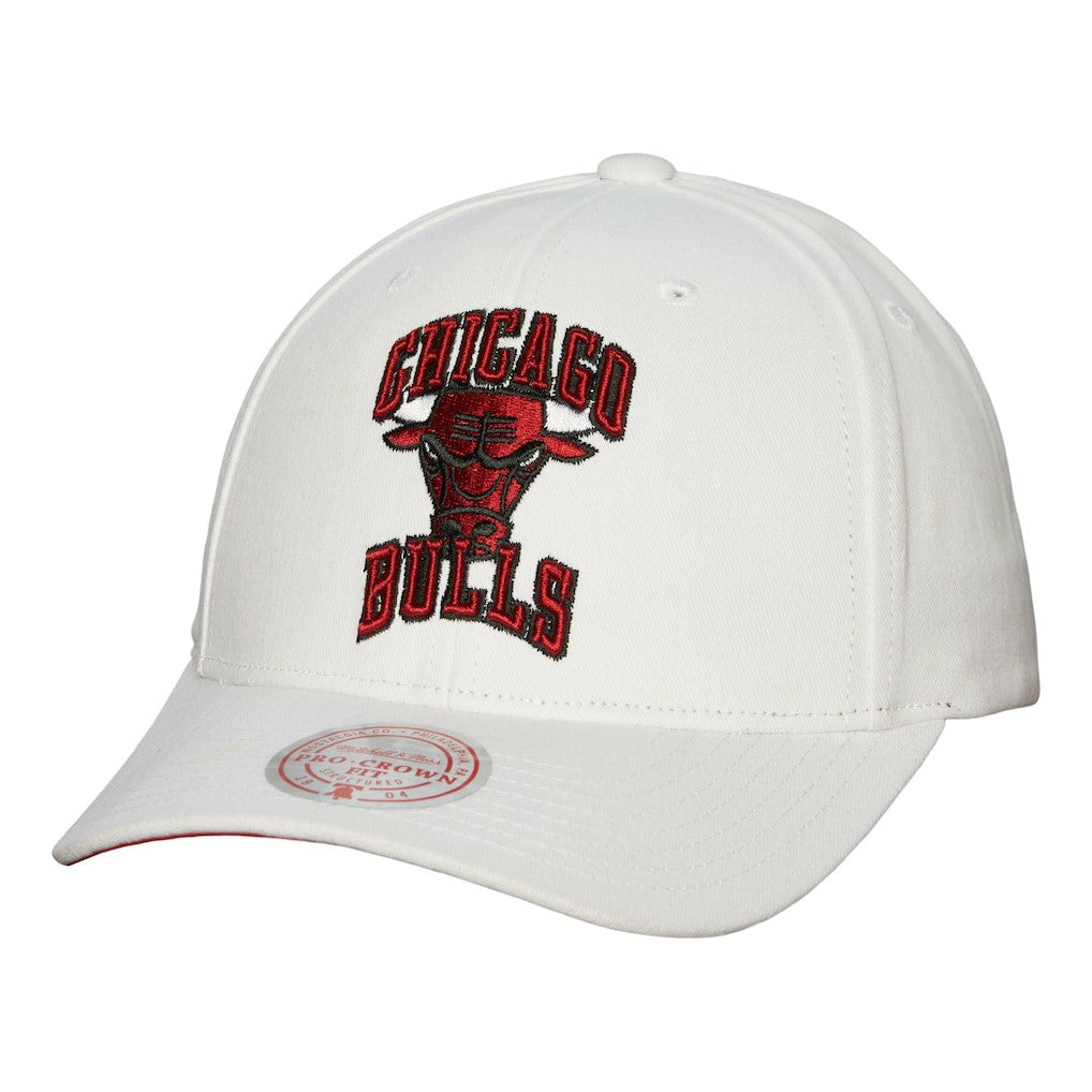 Chicago Bulls Hardwood Classics All In Retro Snapback Hat - White cheap