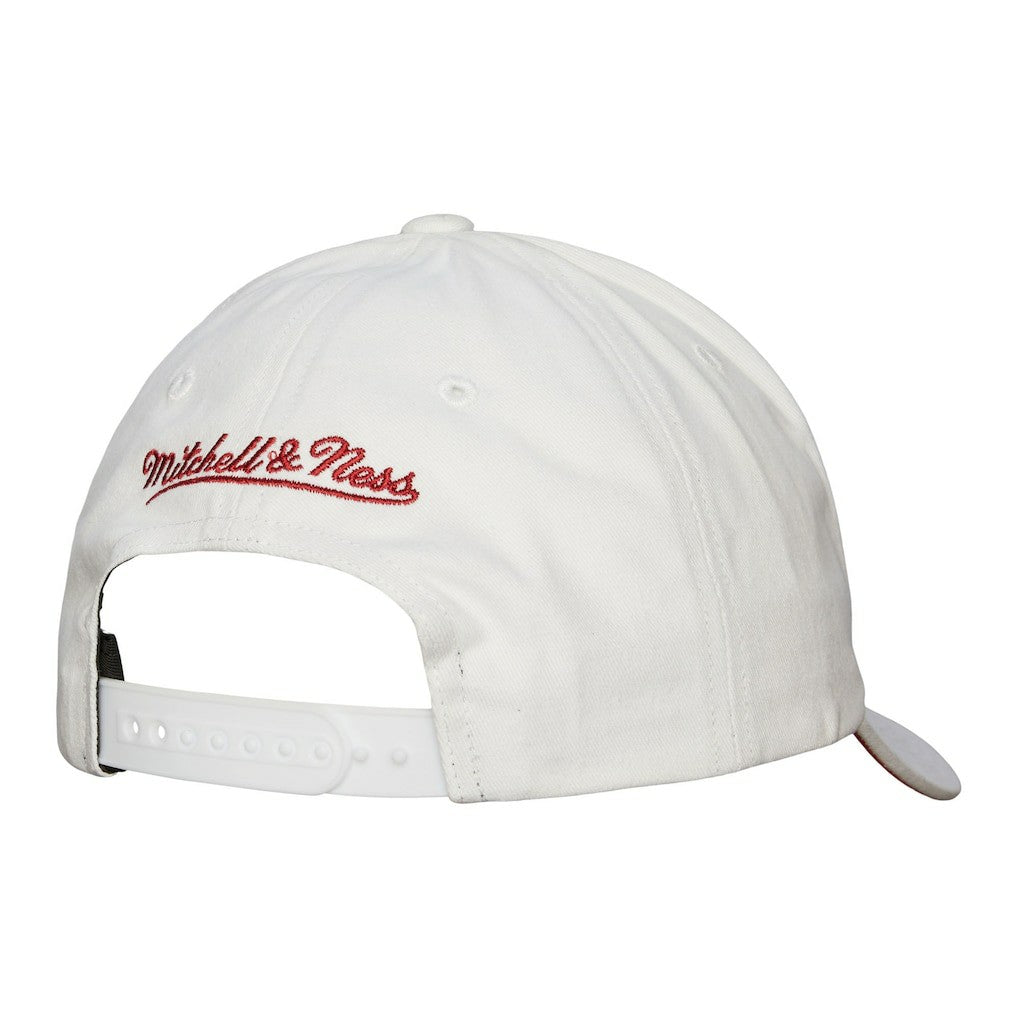 Chicago Bulls Hardwood Classics All In Retro Snapback Hat - White cheap