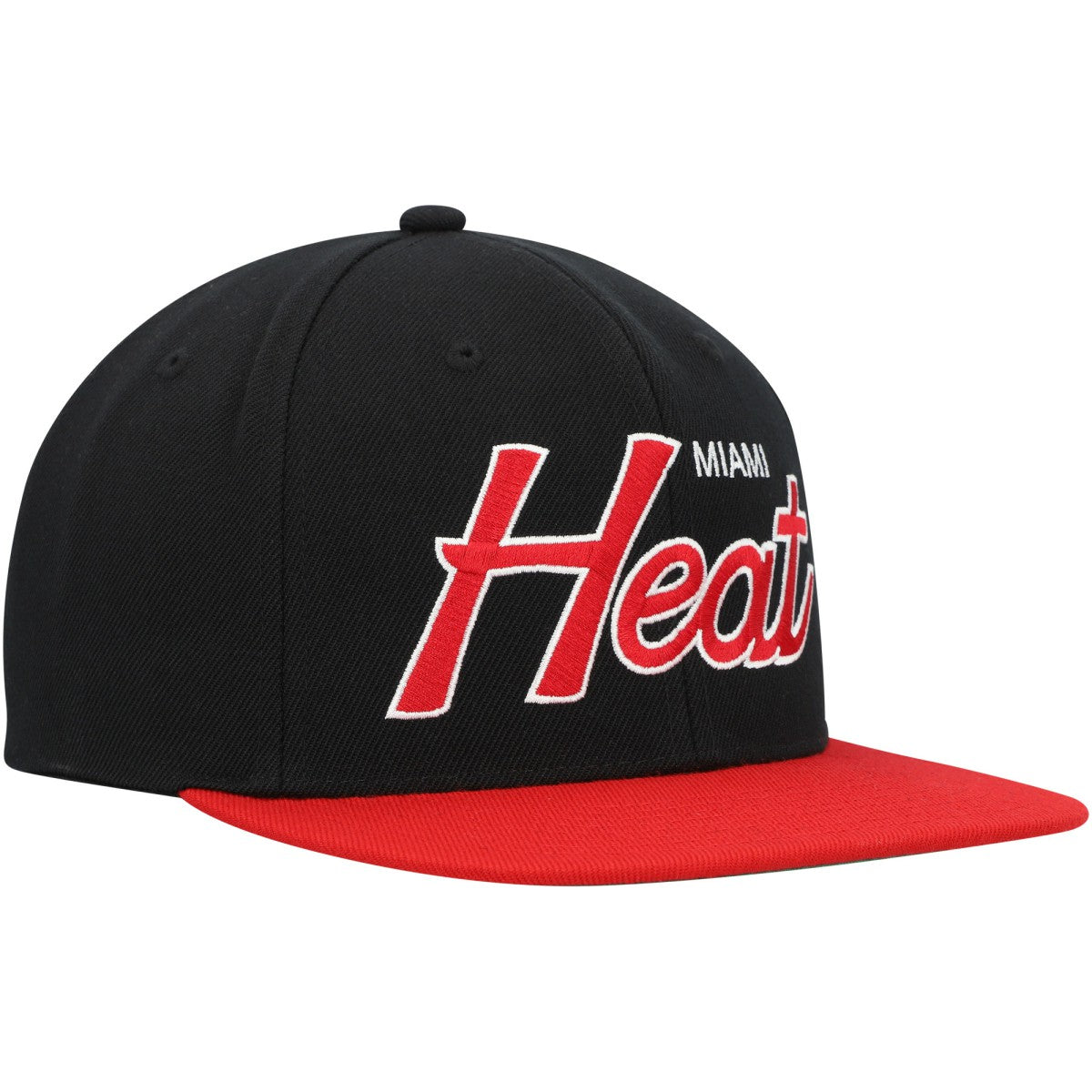 Miami Heat Hardwood Classics MVP Team Script 2.0 Snapback Hat - Black outlet