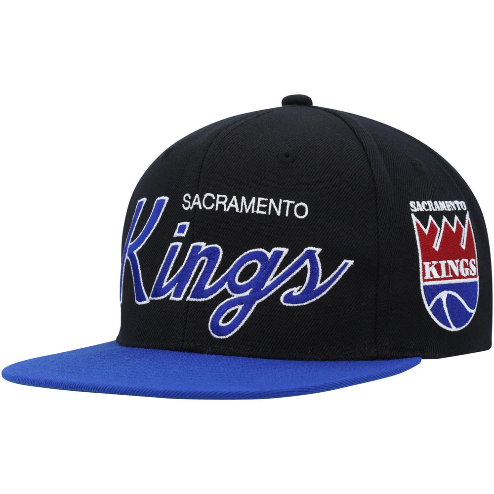 Sacramento Kings Hardwood Classics MVP Team Script 2.0 Snapback Hat - Black cheap