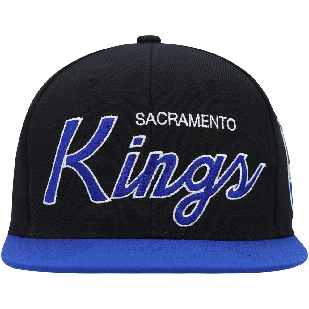 Sacramento Kings Hardwood Classics MVP Team Script 2.0 Snapback Hat - Black cheap