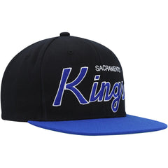 Sacramento Kings Hardwood Classics MVP Team Script 2.0 Snapback Hat - Black cheap