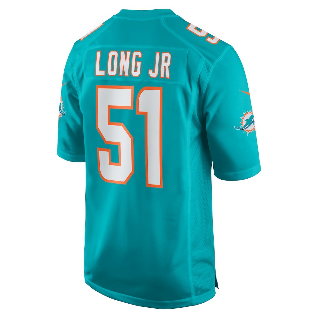 David Long Jr. Miami Dolphins Game Jersey - Aqua online