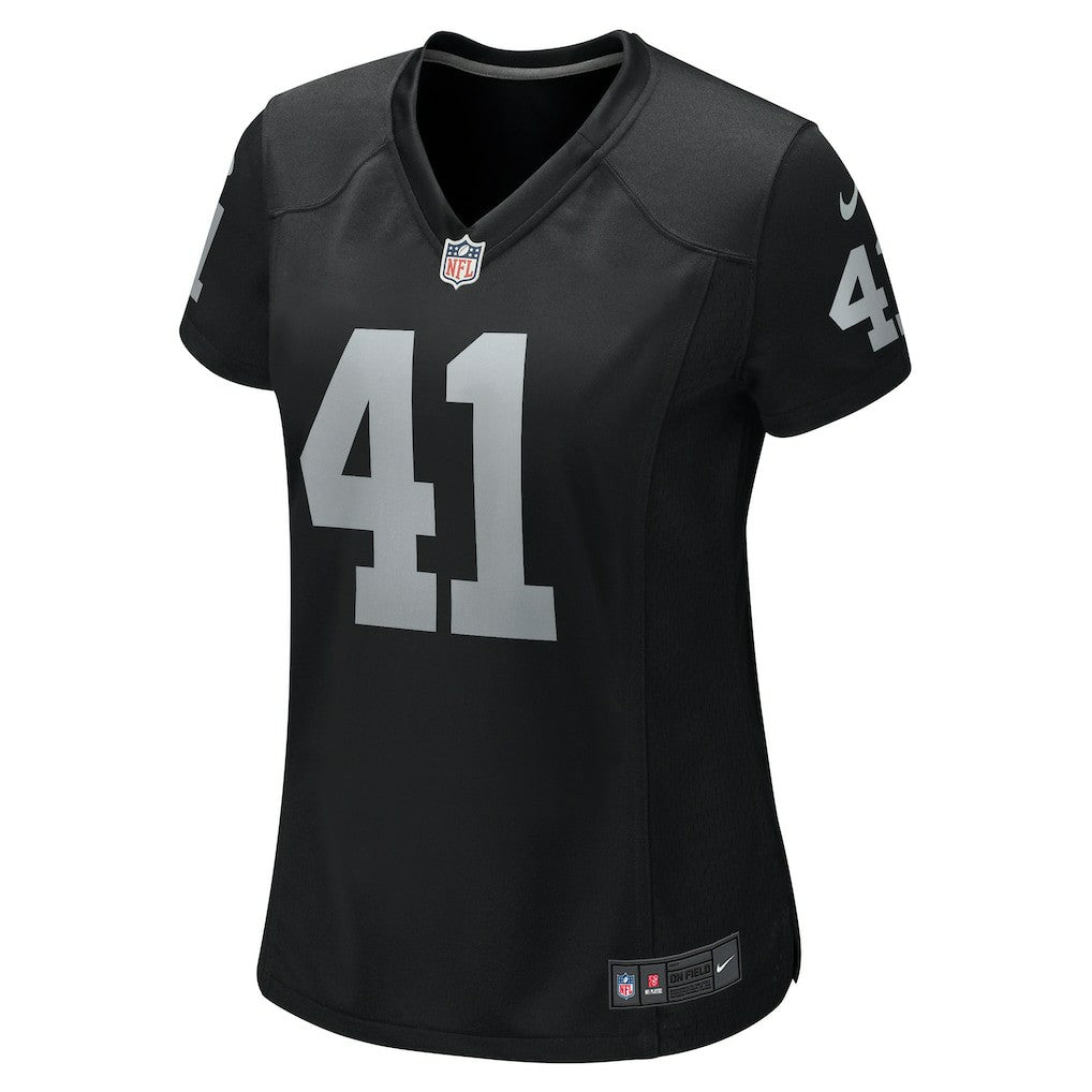 Robert Spillane Las Vegas Raiders Women's Game Player Jersey - Black for sale