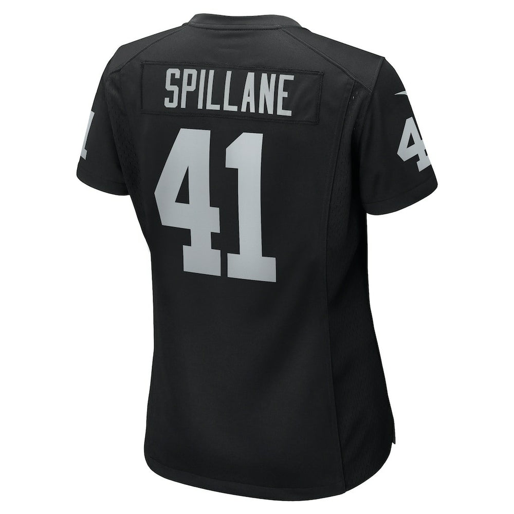 Robert Spillane Las Vegas Raiders Women's Game Player Jersey - Black for sale