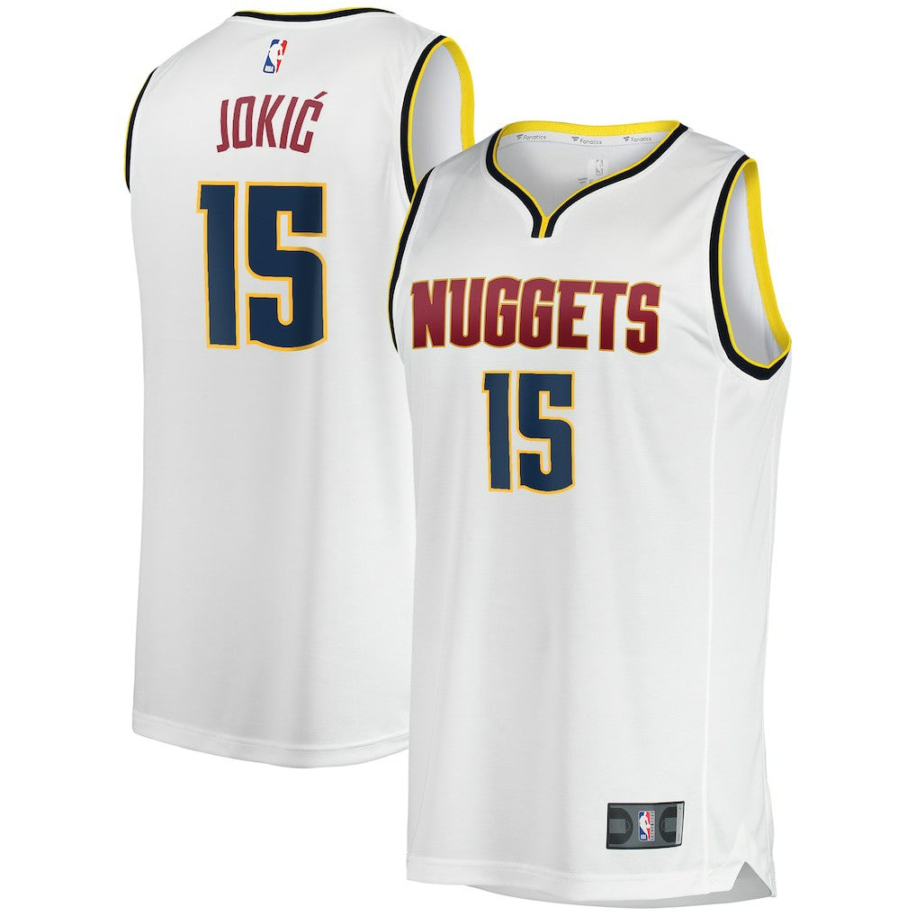 Nikola Jokic Denver Nuggets Fast Break Player Jersey sale - Association Editi- White shop