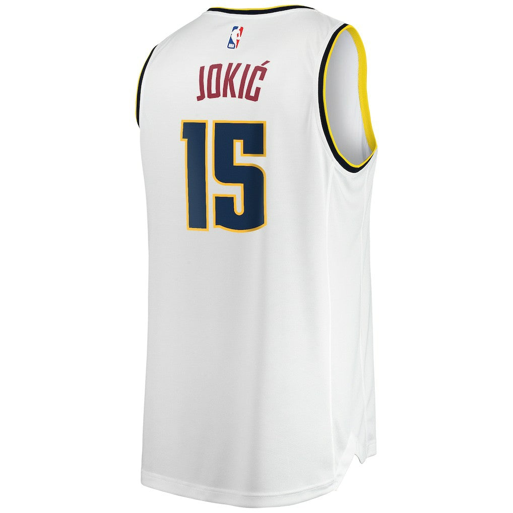 Nikola Jokic Denver Nuggets Fast Break Player Jersey sale - Association Editi- White shop
