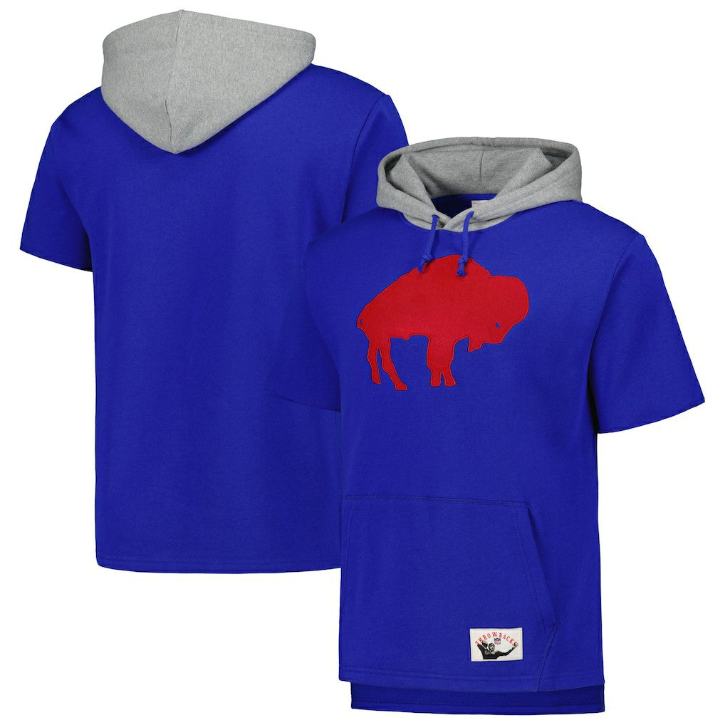 Buffalo Bills Postgame Short Sleeve Hoodie - Royal online