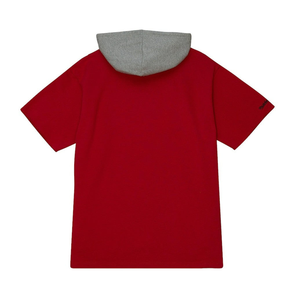Kansas City Chiefs Postgame Short Sleeve Hoodie - Red sale