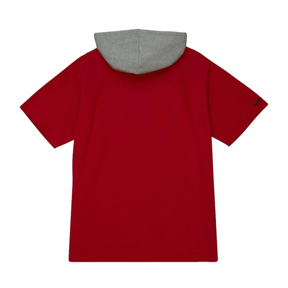 Kansas City Chiefs Postgame Short Sleeve Hoodie - Red sale