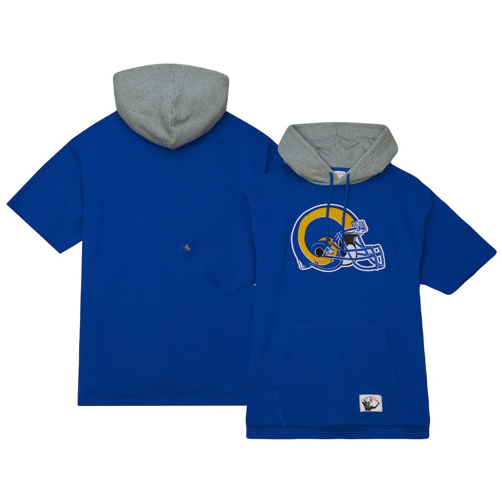 Los Angeles Rams Postgame Short Sleeve Hoodie - Royal outlet