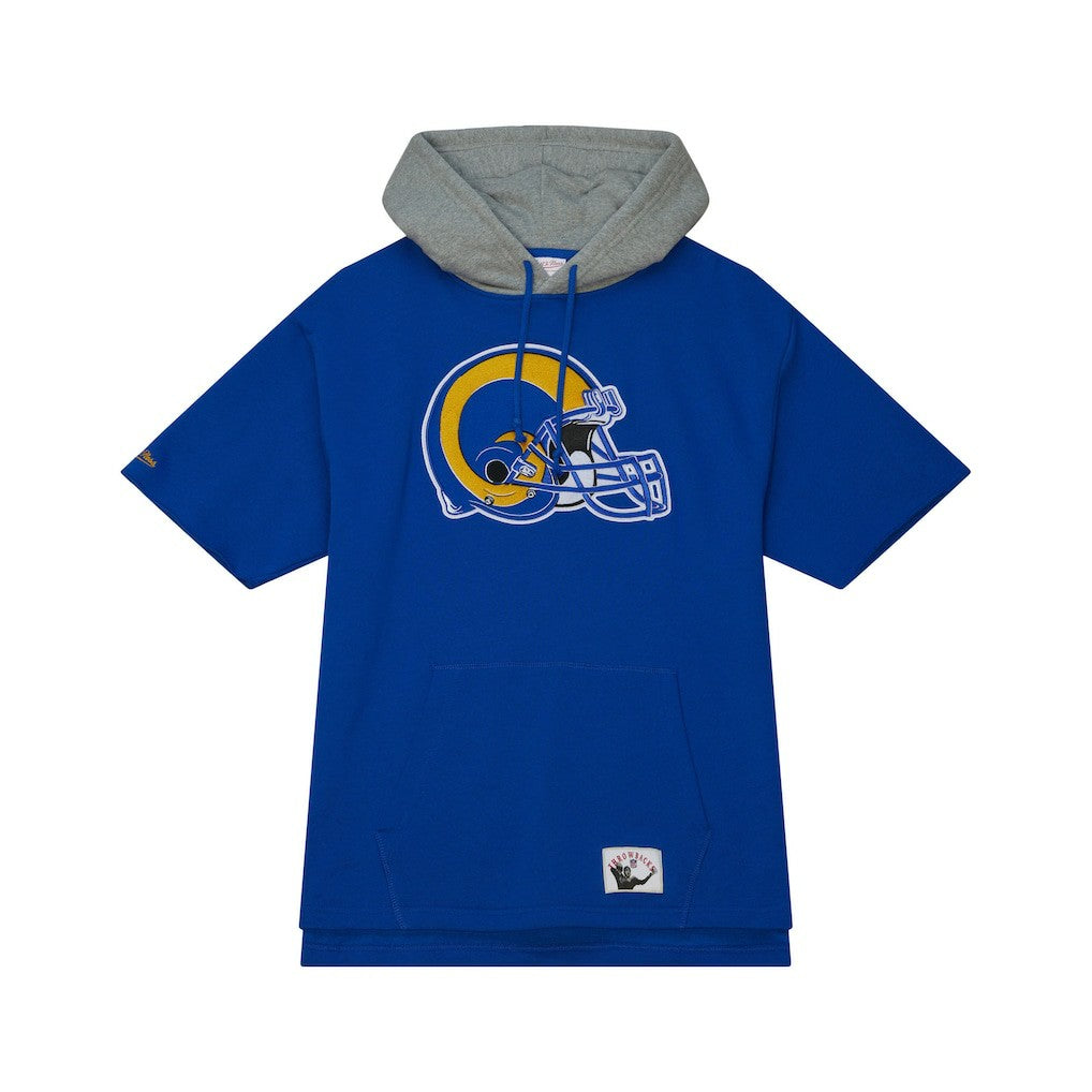 Los Angeles Rams Postgame Short Sleeve Hoodie - Royal outlet