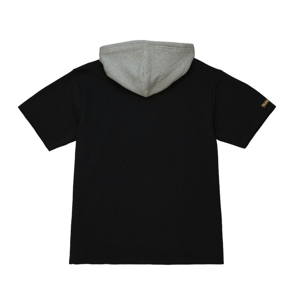 Las Vegas Raiders Postgame Short Sleeve Hoodie - Black cheap