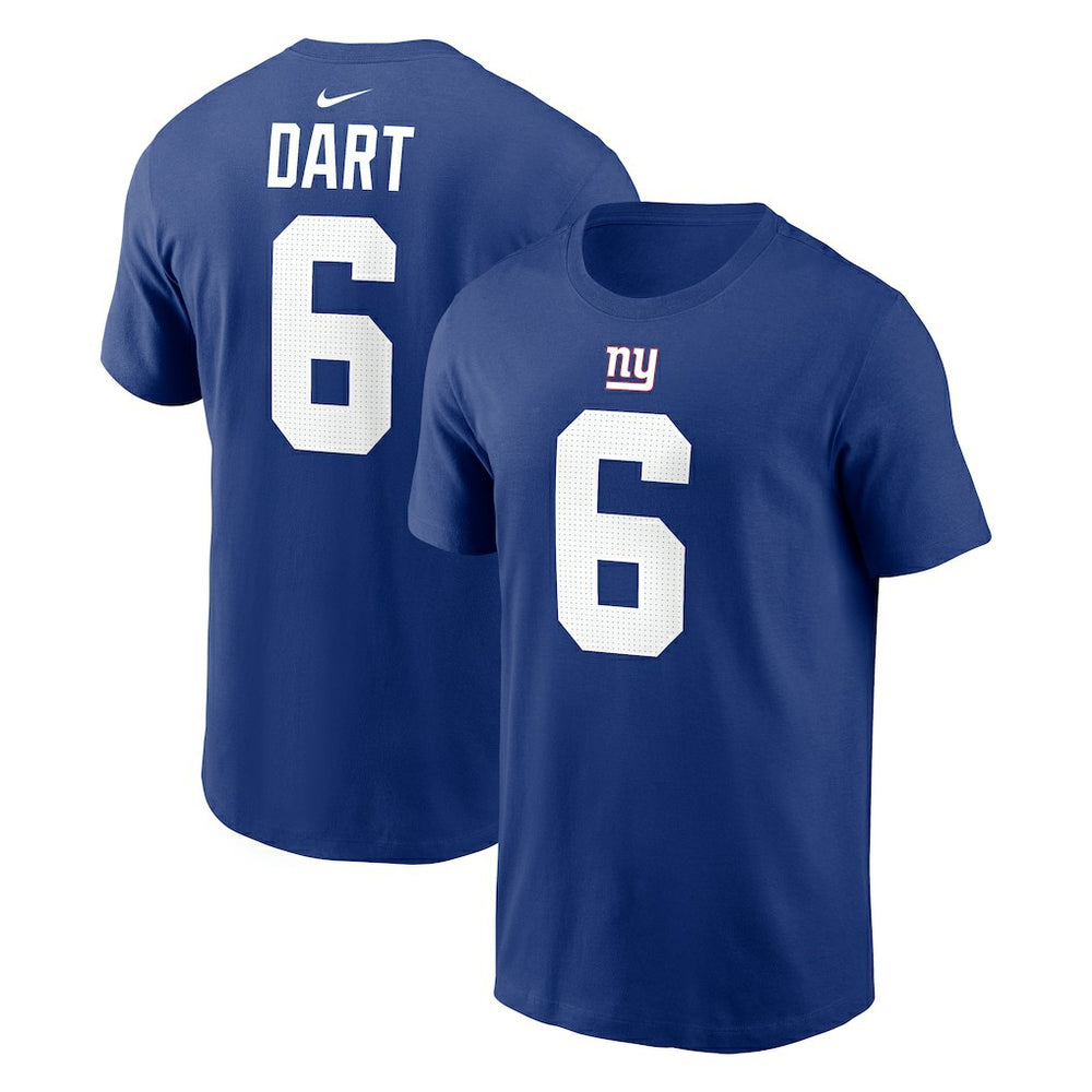 Jaxson Dart New York Giants Name & Number T-Shirt - Royal outlet