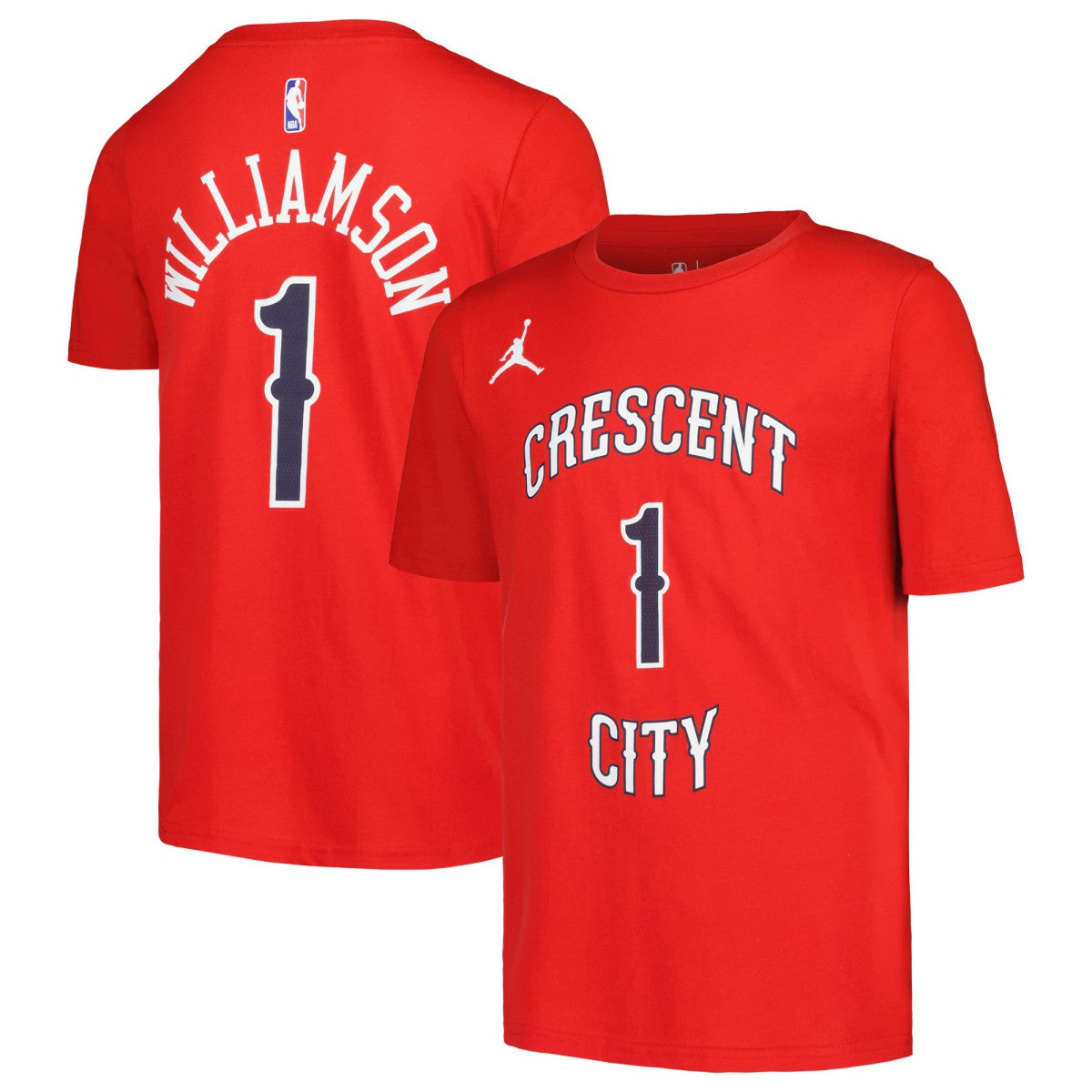Zion Williamson New Orleans Pelicans Jordan Brand Youth Name & Number Statement T-Shirt - Red cheap
