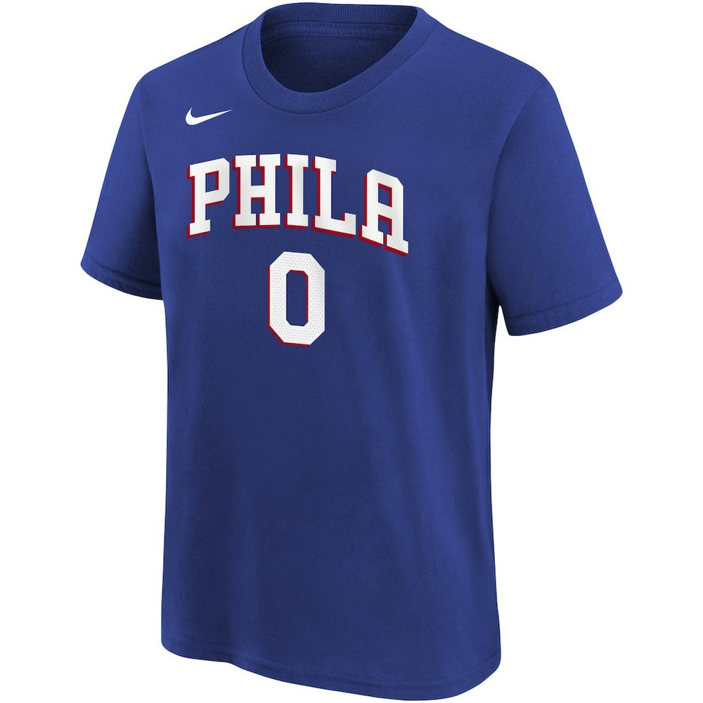 Tyrese Maxey Philadelphia 76ers Youth Icon Name & Number T-Shirt - Royal for sale