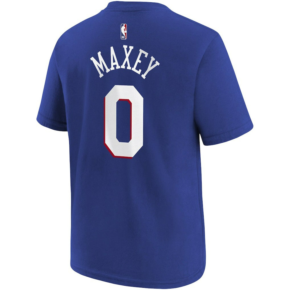 Tyrese Maxey Philadelphia 76ers Youth Icon Name & Number T-Shirt - Royal for sale