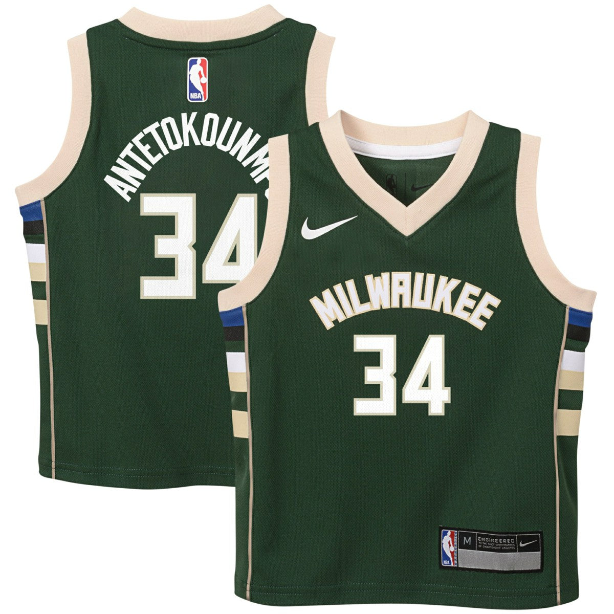 Giannis Antetokounmpo Milwaukee Bucks Preschool Swingman Player Jersey - Icon Edition - Hunter Green for sale