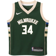 Giannis Antetokounmpo Milwaukee Bucks Preschool Swingman Player Jersey - Icon Edition - Hunter Green for sale