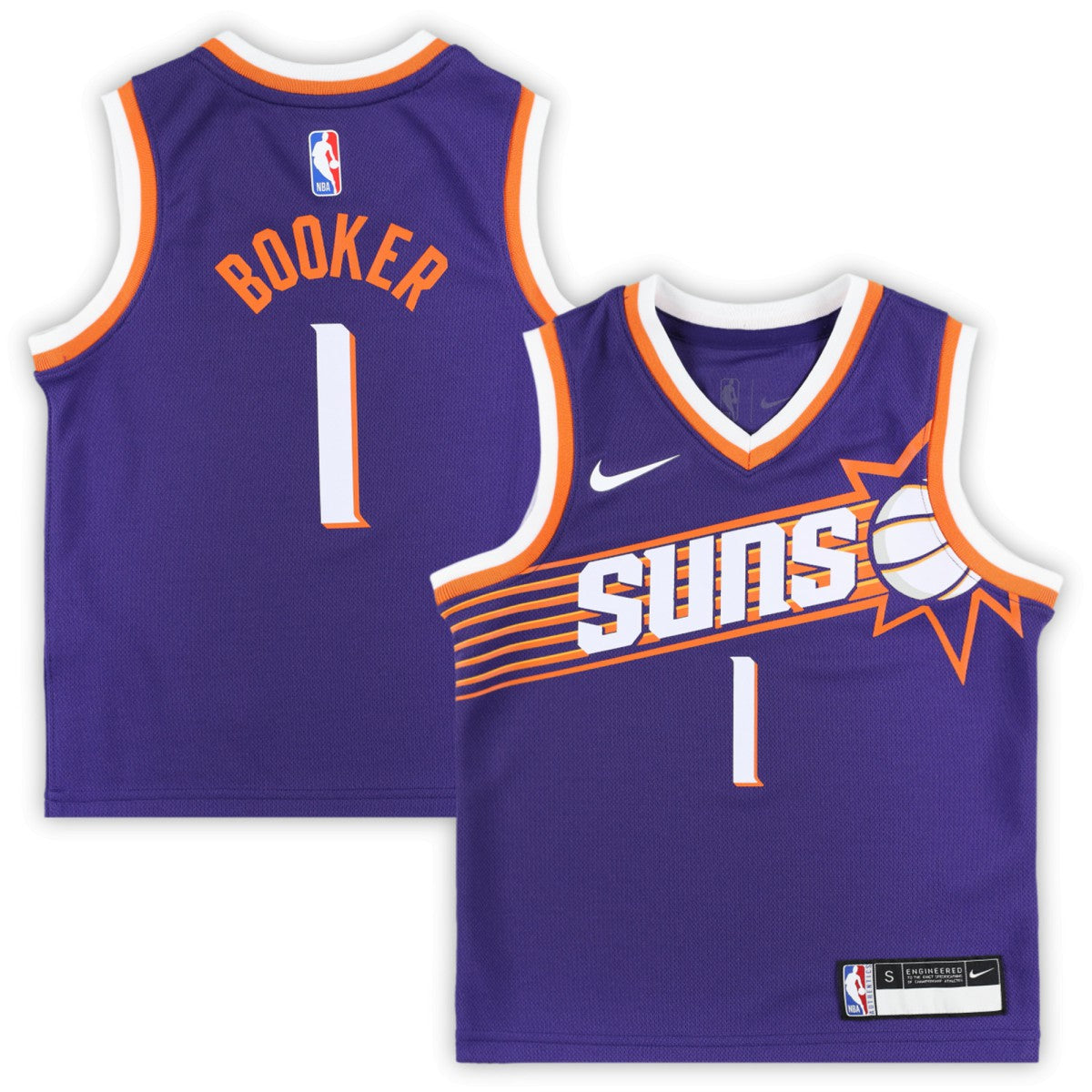 Devin Booker Phoenix Suns Preschool Swingman Player Jersey - Icon Edition - Purple sale