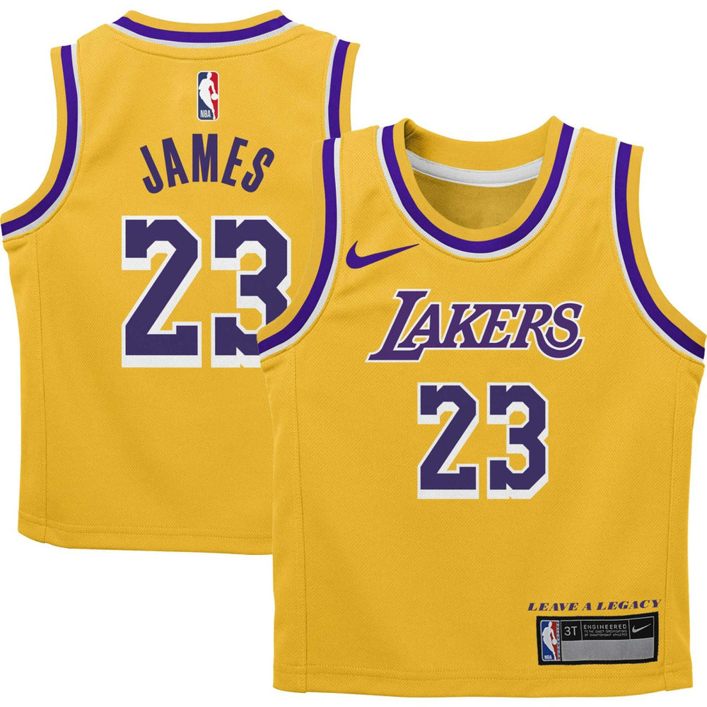 LeBron James Los Angeles Lakers Preschool Dri-FIT Swingman Player Jersey - Icon Edition - Gold sale
