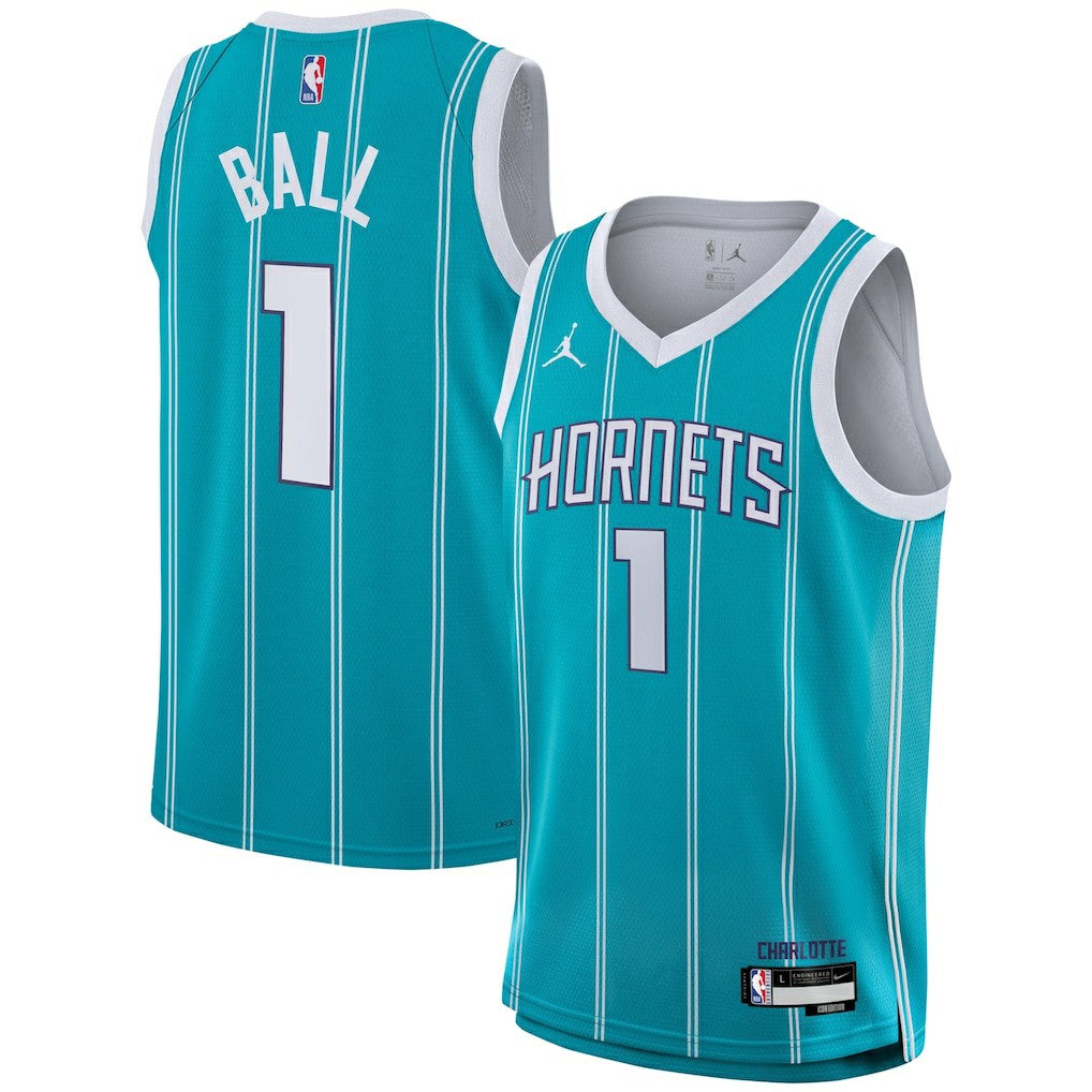 LaMelo Ball Charlotte Hornets Youth Swingman Jersey - Icon Edition - Teal cheap