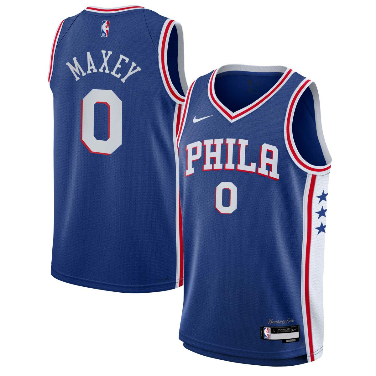 Tyrese Maxey Philadelphia 76ers Youth Swingman Jersey - Icon Edition - Royal shop