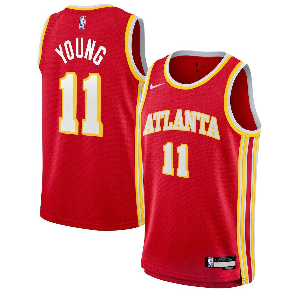 Trae Young Atlanta Hawks Youth Swingman Jersey - Icon Edition - Red discount