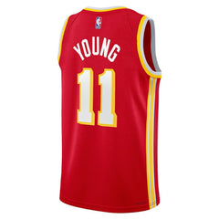 Trae Young Atlanta Hawks Youth Swingman Jersey - Icon Edition - Red discount