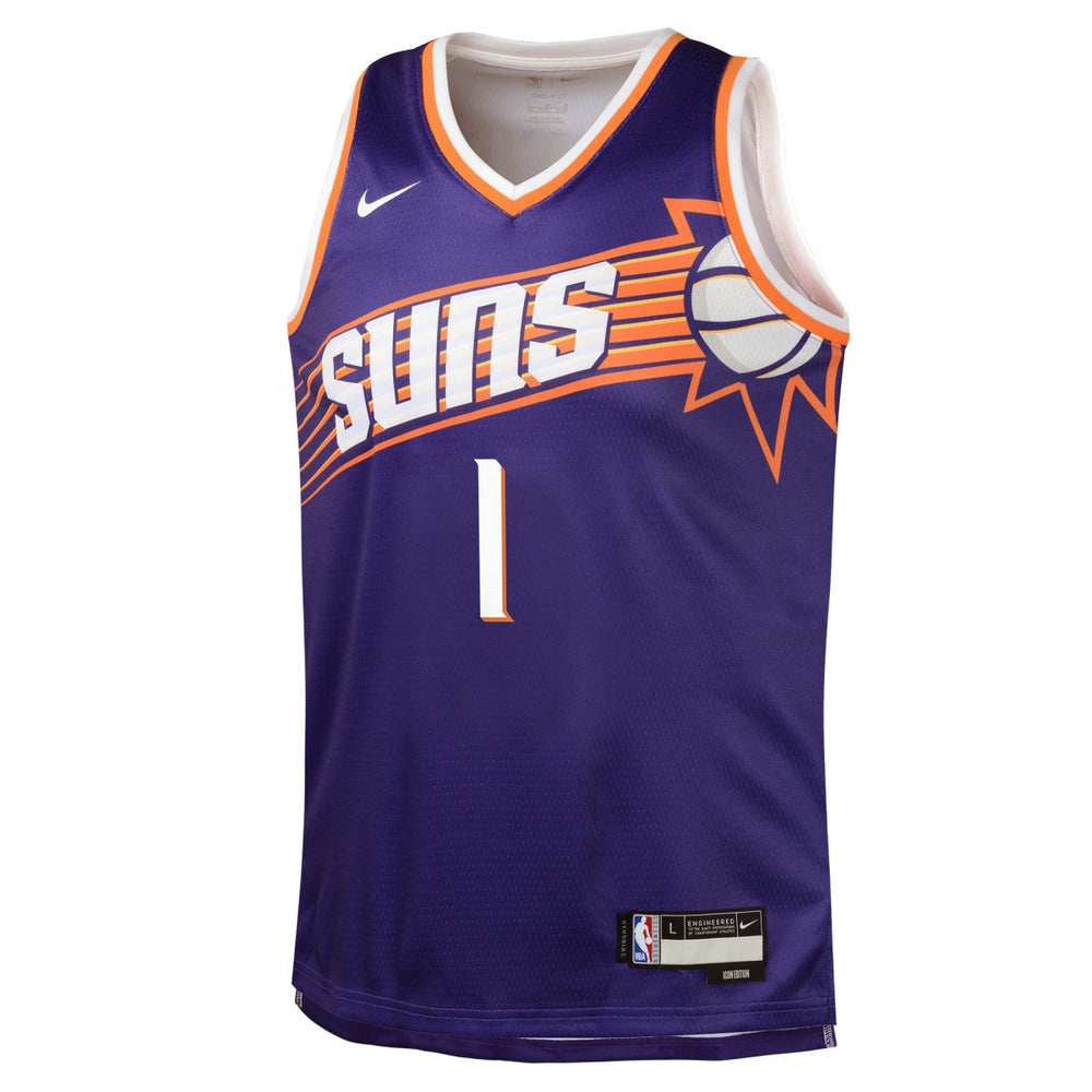Devin Booker Phoenix Suns Youth Swingman Jersey - Icon Edition - Purple outlet