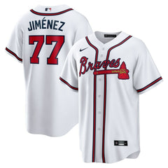 Joe Jiménez Atlanta Braves Home  Replica Player Jersey White