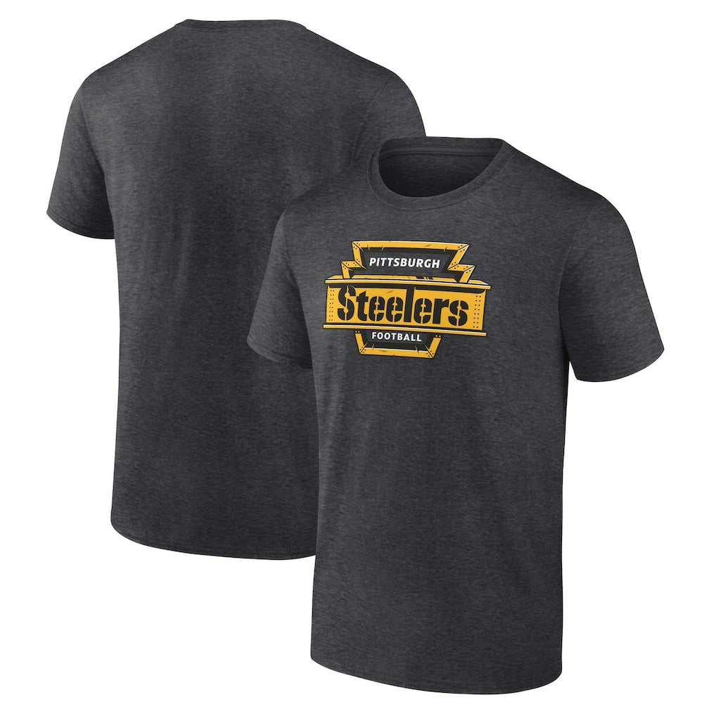 Pittsburgh Steelers Hometown Collection Hot Route T-Shirt - Charcoal on sale