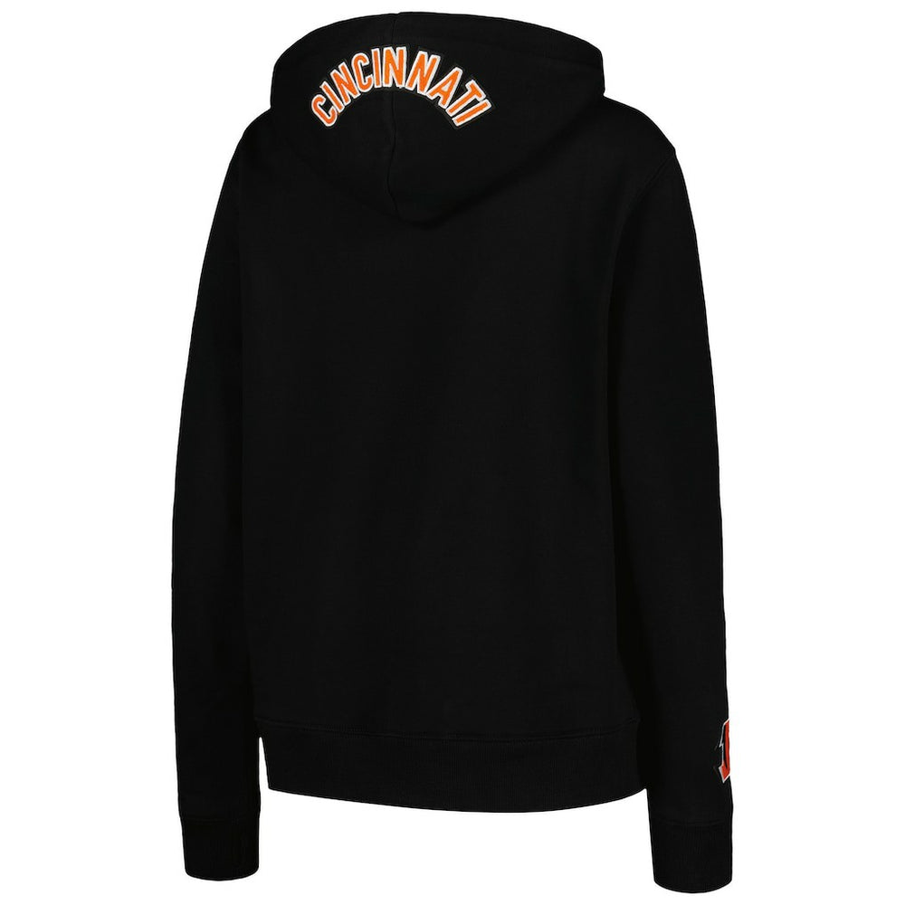 Cincinnati Bengals Pro Standard Women's Animal Print Fleece Pullover Hoodie - Black on sale
