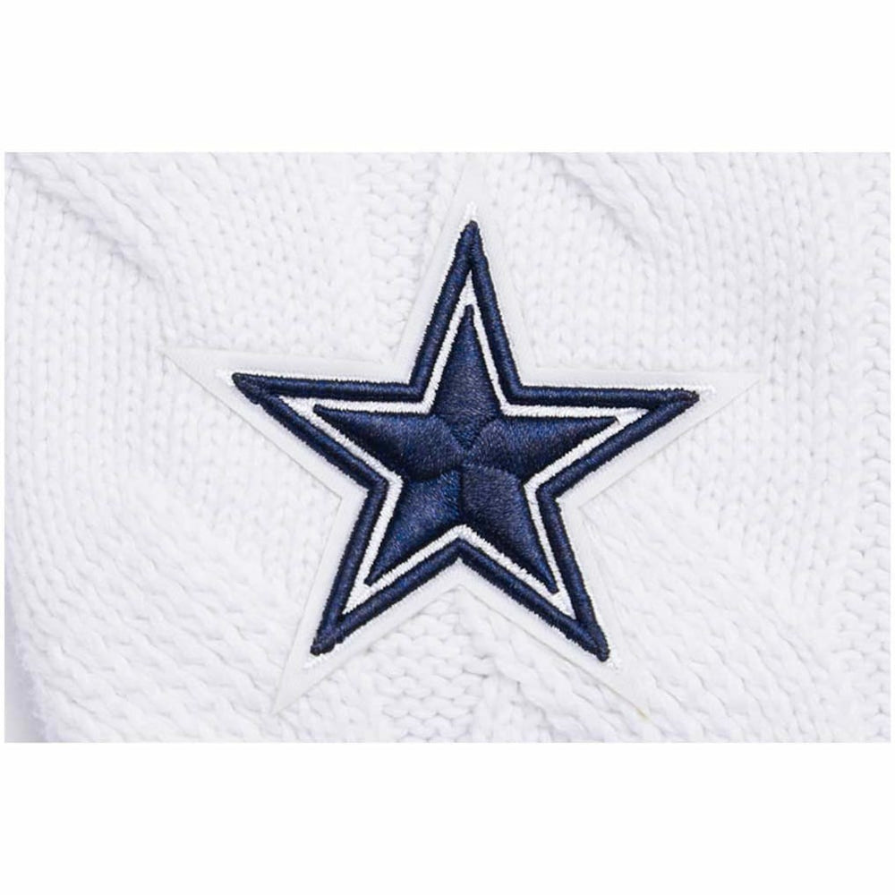Dallas Cowboys Pro Standard Women's Prep V-Neck Pullover Sweater - White discount