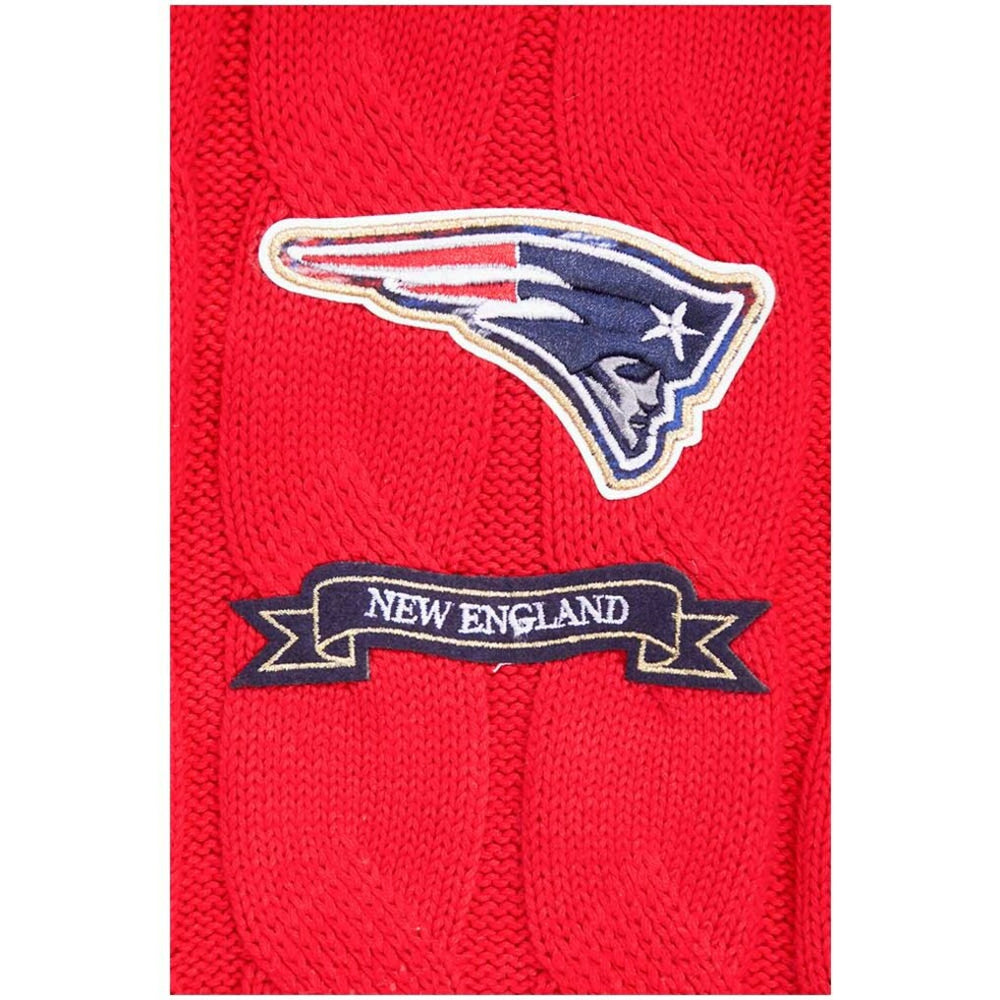 New England Patriots Pro Standard Women's Prep V-Neck Pullover Sweater - Red sale