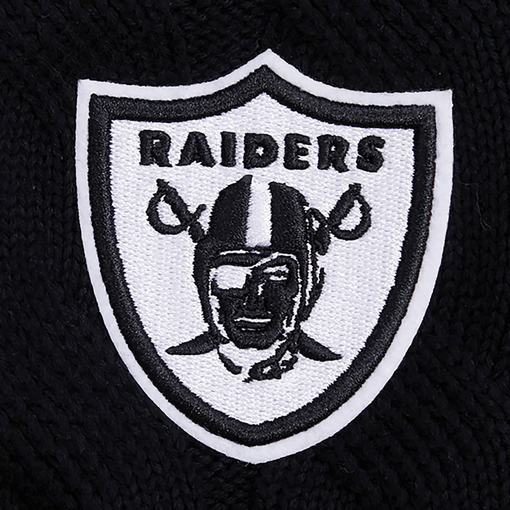 Las Vegas Raiders Pro Standard Women's Prep V-Neck Pullover Sweater - Black outlet
