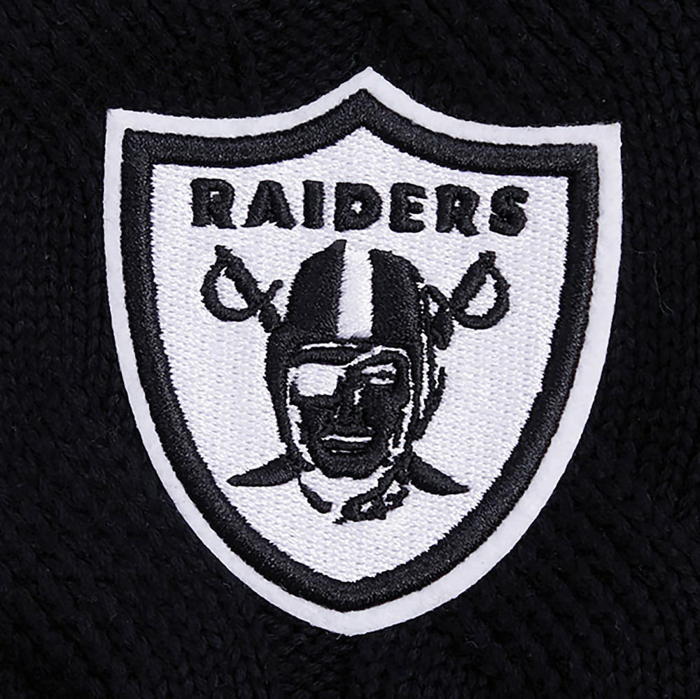 Las Vegas Raiders Pro Standard Women's Prep V-Neck Pullover Sweater - Black outlet