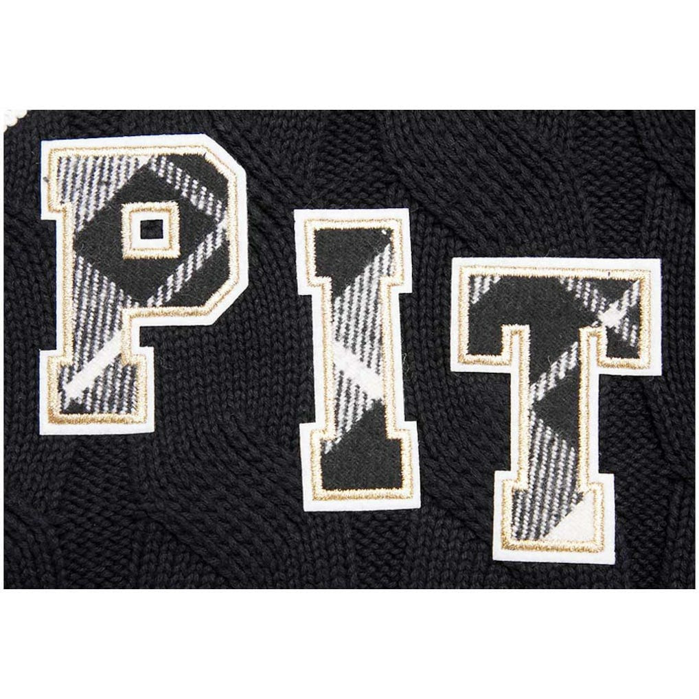 Pittsburgh Steelers Pro Standard Women's Prep V-Neck Pullover Sweater - Black for sale