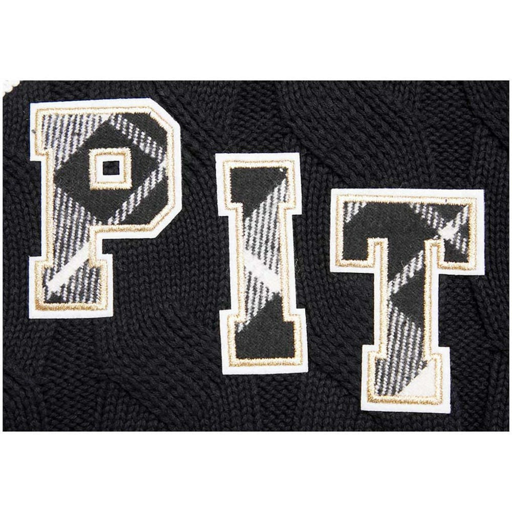 Pittsburgh Steelers Pro Standard Women's Prep V-Neck Pullover Sweater - Black for sale