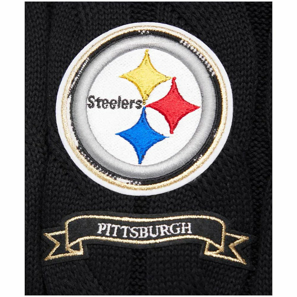 Pittsburgh Steelers Pro Standard Women's Prep V-Neck Pullover Sweater - Black for sale