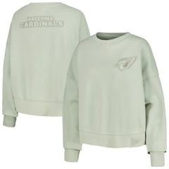 Arizona Cardinals Pro Standard Women's Oversized Cropped Neutral Pullover Sweatshirt - Light Green for sale