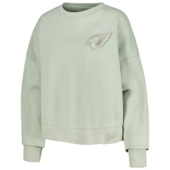 Arizona Cardinals Pro Standard Women's Oversized Cropped Neutral Pullover Sweatshirt - Light Green for sale