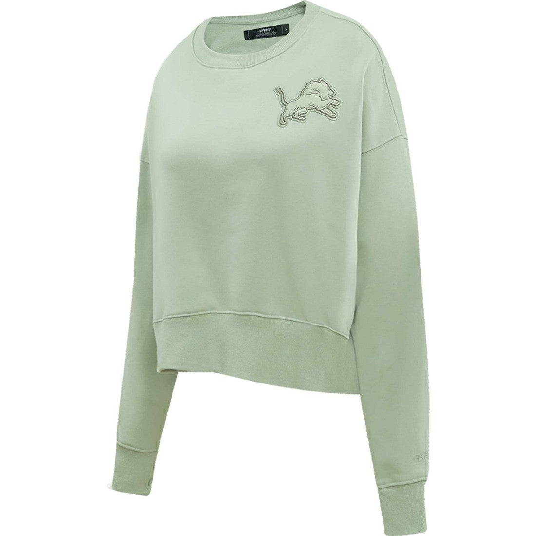 Detroit Lions Pro Standard Women's Oversized Cropped Neutral Pullover Sweatshirt - Light Green online