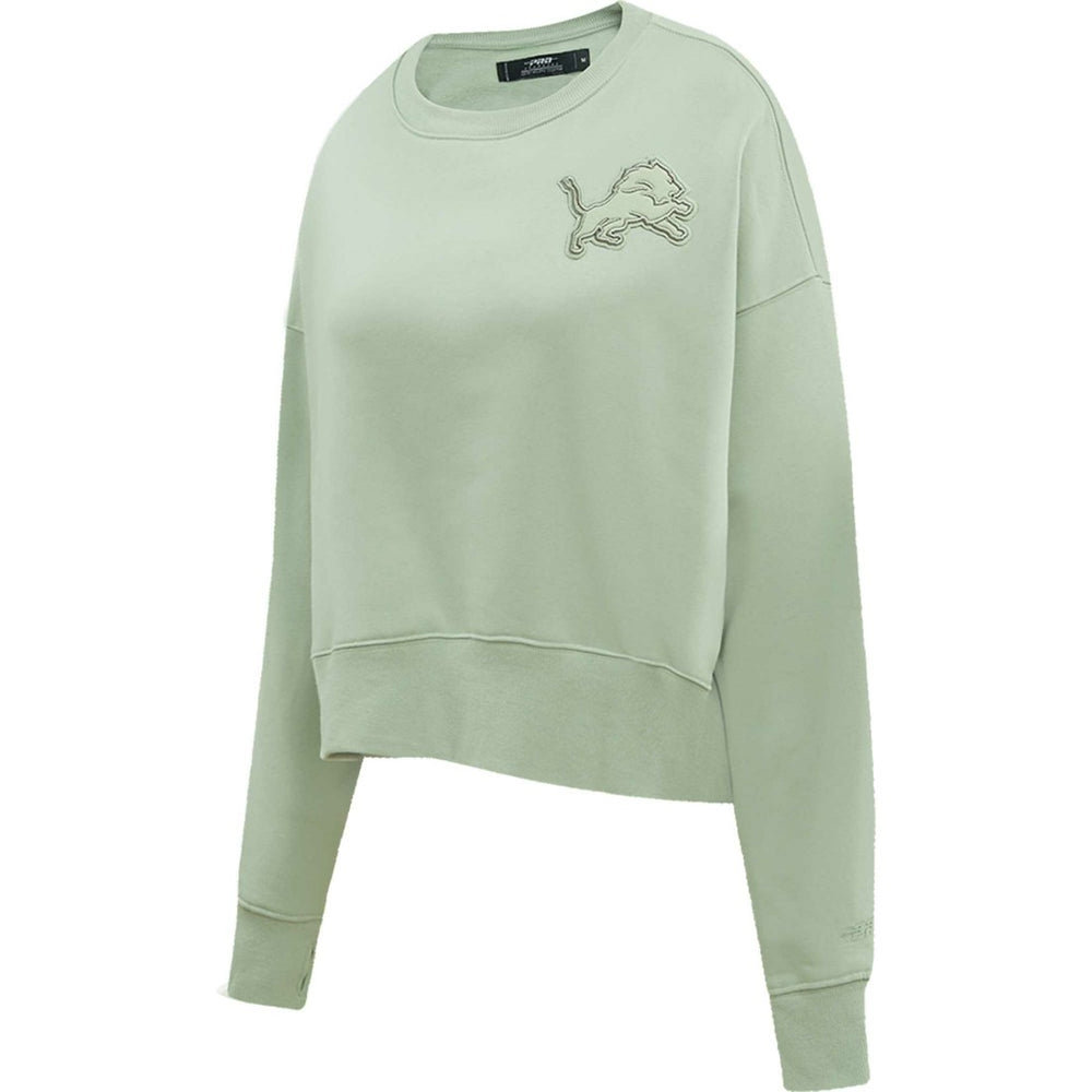 Detroit Lions Pro Standard Women's Oversized Cropped Neutral Pullover Sweatshirt - Light Green online